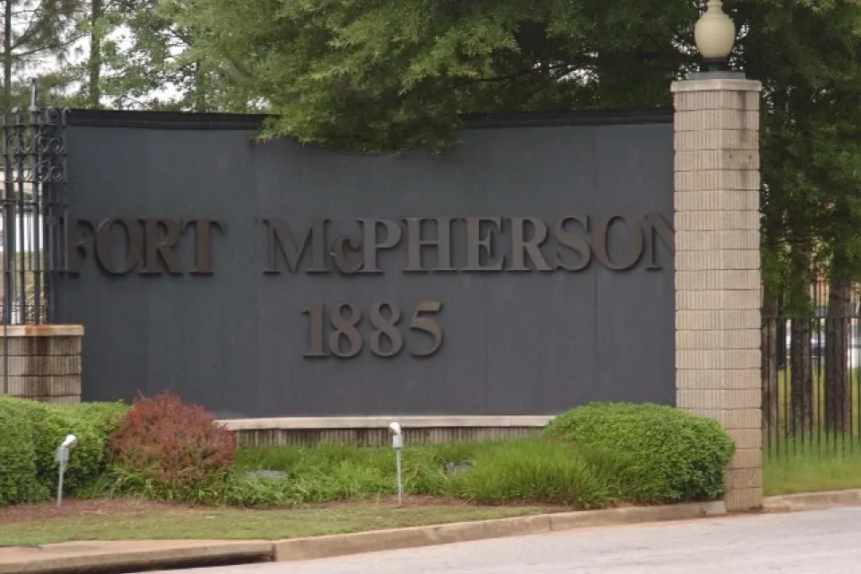 Fort McPherson front gate